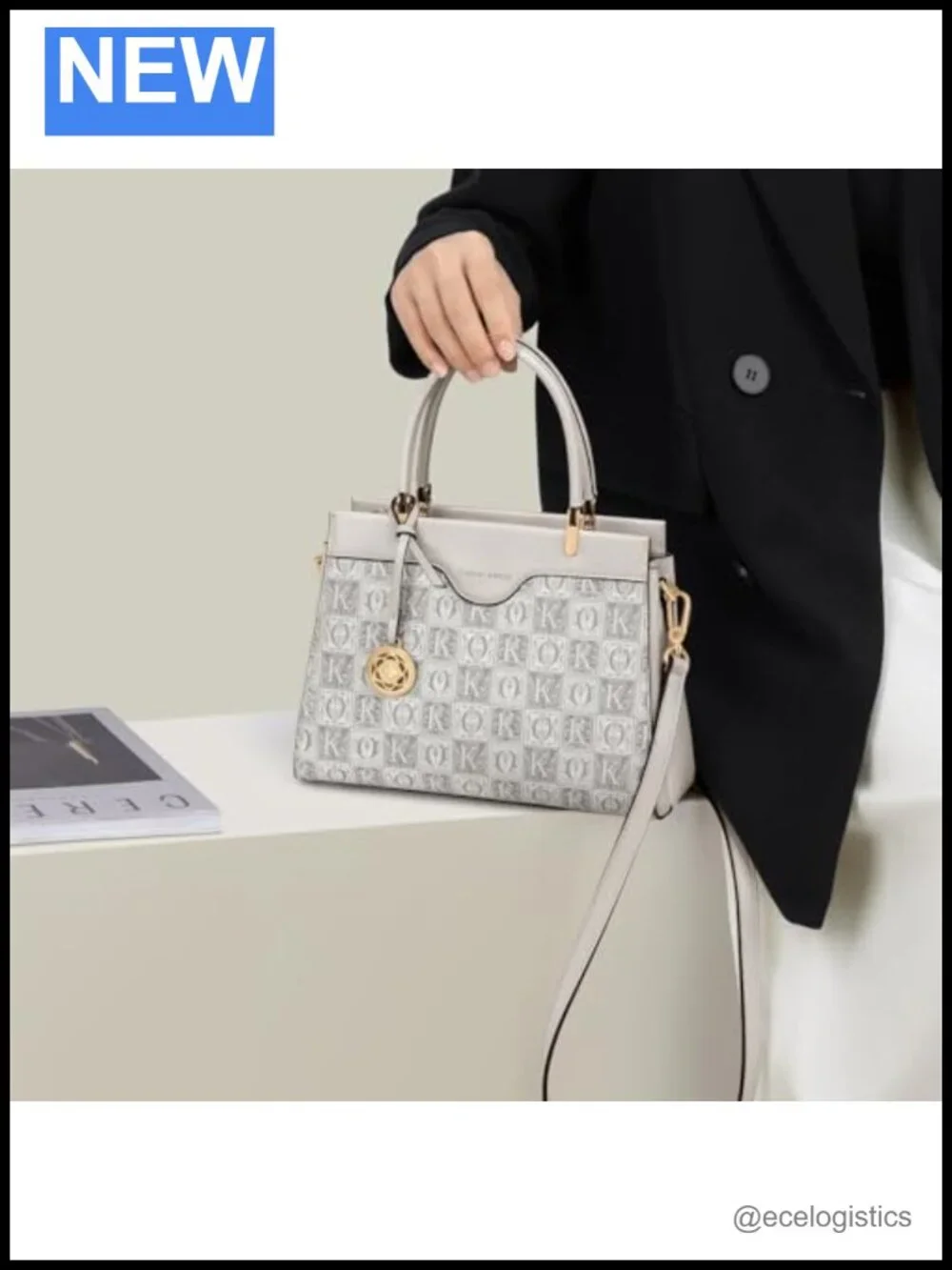 Faux Leather Top Handle Satchel Shoulder Purse Work Handbag Women